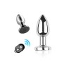 Plug vibrant acier inoxydable anal taille S avec télécommande, USB BOOTY