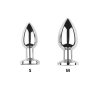 Plug vibrant acier inoxydable anal taille S avec télécommande, USB BOOTY
