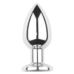 Plug vibrant acier inoxydable anal taille S avec télécommande, USB BOOTY