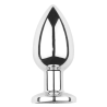 Plug vibrant acier inoxydable anal taille S avec télécommande, USB BOOTY