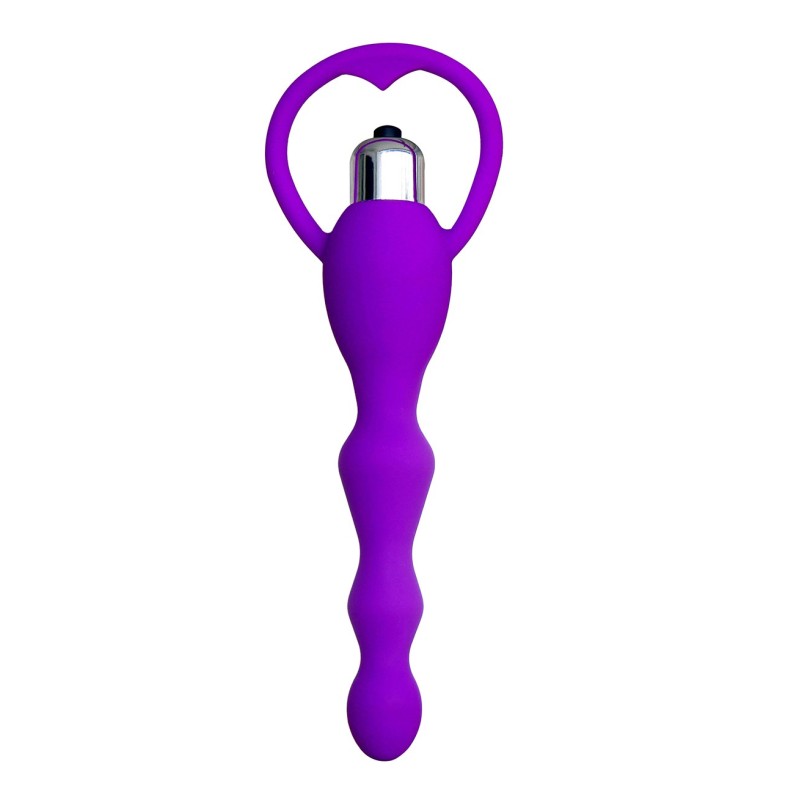 Chapelet anal violet vibrant 