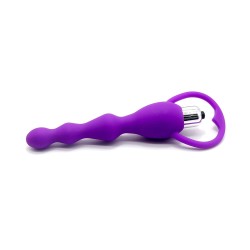 Chapelet anal violet vibrant 