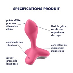 Vibromasseur anal USB rose Game Changer Satisfyer 