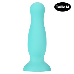 Plug anal ventouse vert pastel taille M 