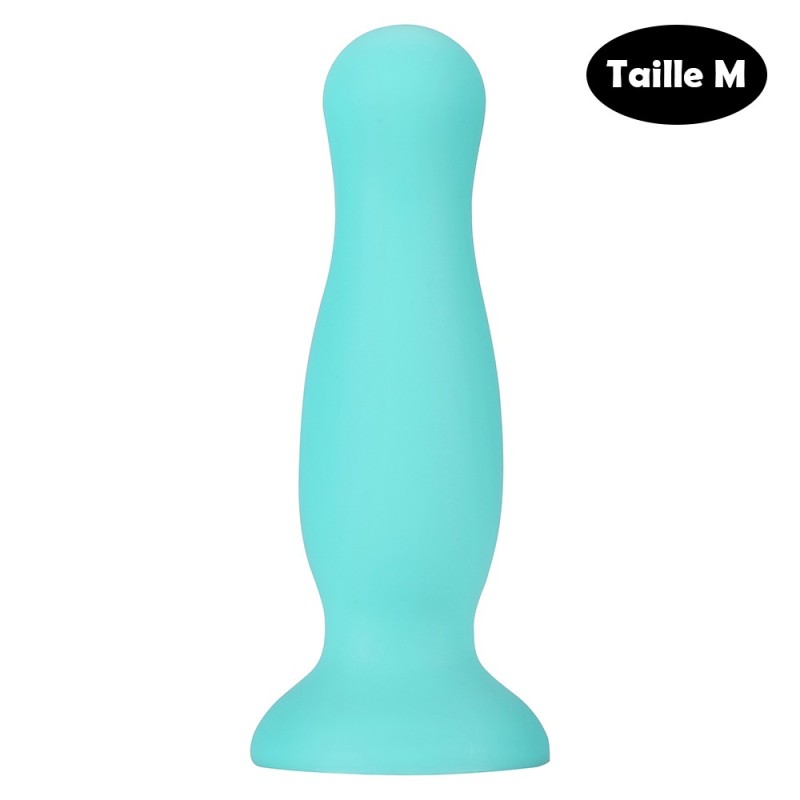 Plug anal ventouse vert pastel taille M 