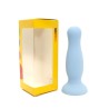 Plug anal ventouse bleu pastel taille M 