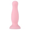 Plug anal ventouse rose pastel taille M 