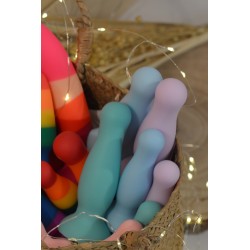 Plug anal ventouse rose pastel taille M 