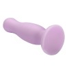 Plug anal ventouse violet pastel taille M 