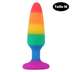 Plug anal multicouleur taille M 