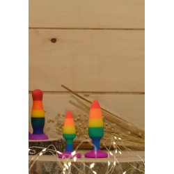Plug anal multicouleur taille M 