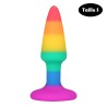 Plug anal multicouleur taille S 
