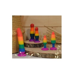 Plug anal multicouleur taille S 