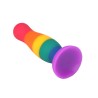 Plug anal ventouse multicouleur taille M 