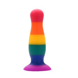 Plug anal ventouse multicouleur taille M 