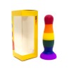 Plug anal ventouse multicouleur taille M 