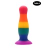 Plug anal ventouse multicouleur taille S 