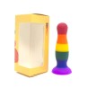 Plug anal ventouse multicouleur taille S 