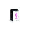 Plug anal boule en verre rose  n°31 Glossy 