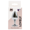 Plug bijou en aluminium bijou coeur violet Medium LOVELY