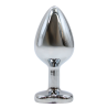 Plug bijou en aluminium bijou coeur violet Medium LOVELY