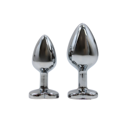 Plug bijou en aluminium bijou coeur violet Medium LOVELY