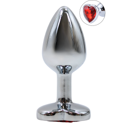 Plug bijou coeur en aluminium bijou rouge Small LOVELY