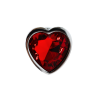 Plug bijou coeur en aluminium bijou rouge Small LOVELY