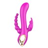 Vibromasseur Rabbit  rose  avec chapelet vibrant 