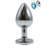 Plug bijou en aluminium bijou bleu Large HELIRA 