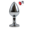 Plug bijou en aluminium bijou rouge Medium HELIRA 