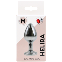 Plug bijou en aluminium bijou rouge Medium HELIRA 