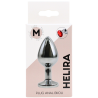Plug bijou en aluminium bijou rouge Medium HELIRA 
