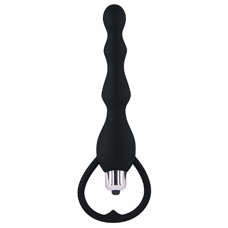 Chapelet anal noir vibrant 
