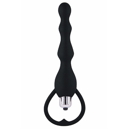 Chapelet anal noir vibrant 