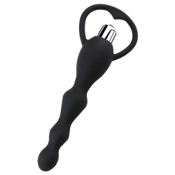 Chapelet anal noir vibrant 