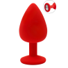 Plug rouge bijou cristal Large CHERRY