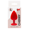 Plug rouge bijou cristal Large CHERRY