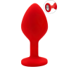 Plug rouge bijou cristal Medium CHERRY