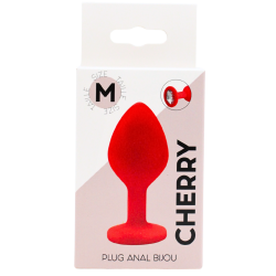 Plug rouge bijou cristal Medium CHERRY