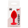 Plug rouge bijou cristal Medium CHERRY