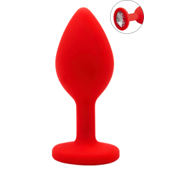 Plug rouge bijou cristal Small CHERRY 