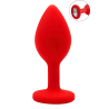Plug rouge bijou cristal Small CHERRY 