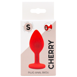 Plug rouge bijou cristal Small CHERRY 