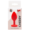 Plug rouge bijou cristal Small CHERRY 