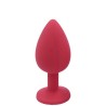 Plug rouge bijou cristal Small CHERRY 