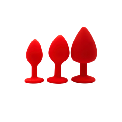 Plug rouge bijou cristal Small CHERRY 