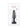 Plug anal noir 11.5cm avec ventouse 