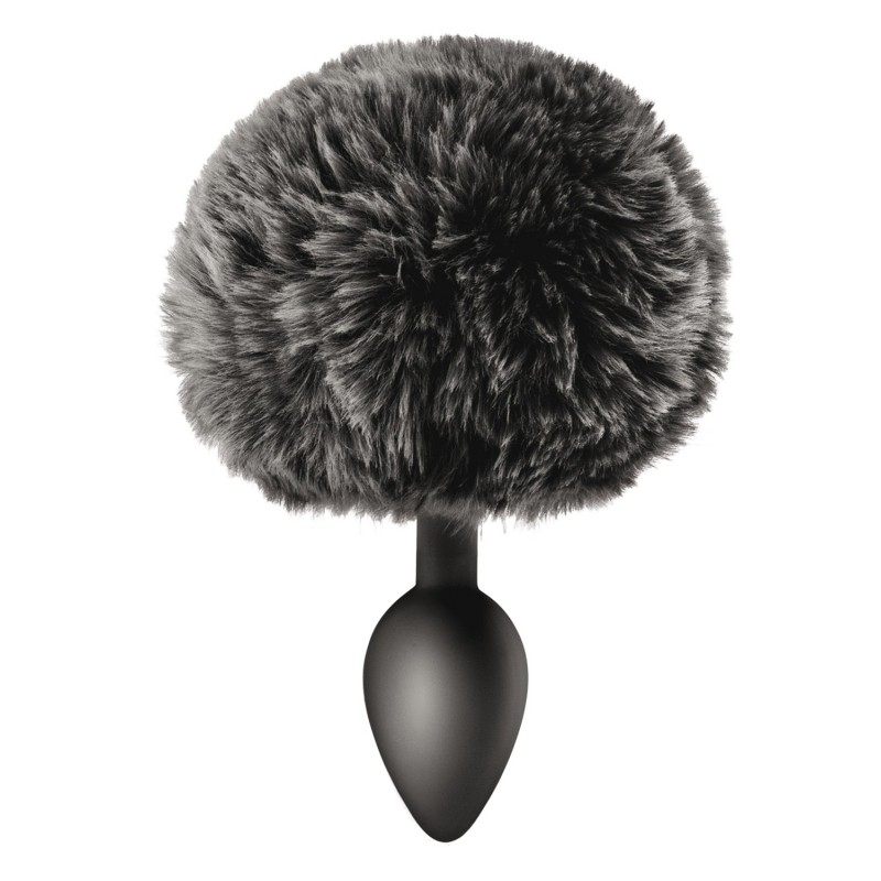 Plug anal pompon noir 