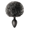 Plug anal pompon noir 
